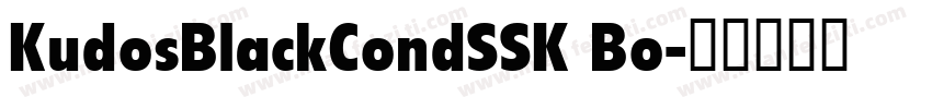 KudosBlackCondSSK Bo字体转换